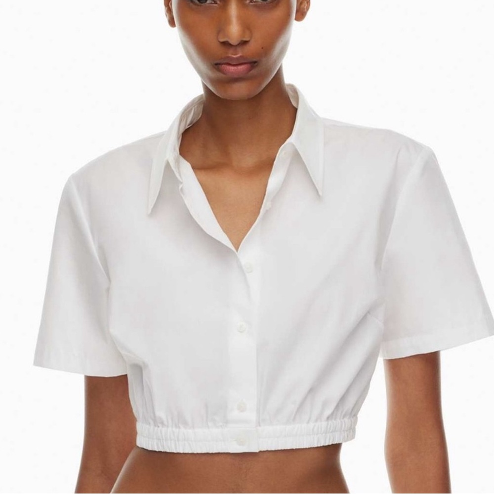 Babaton Classic White Collared Shirt